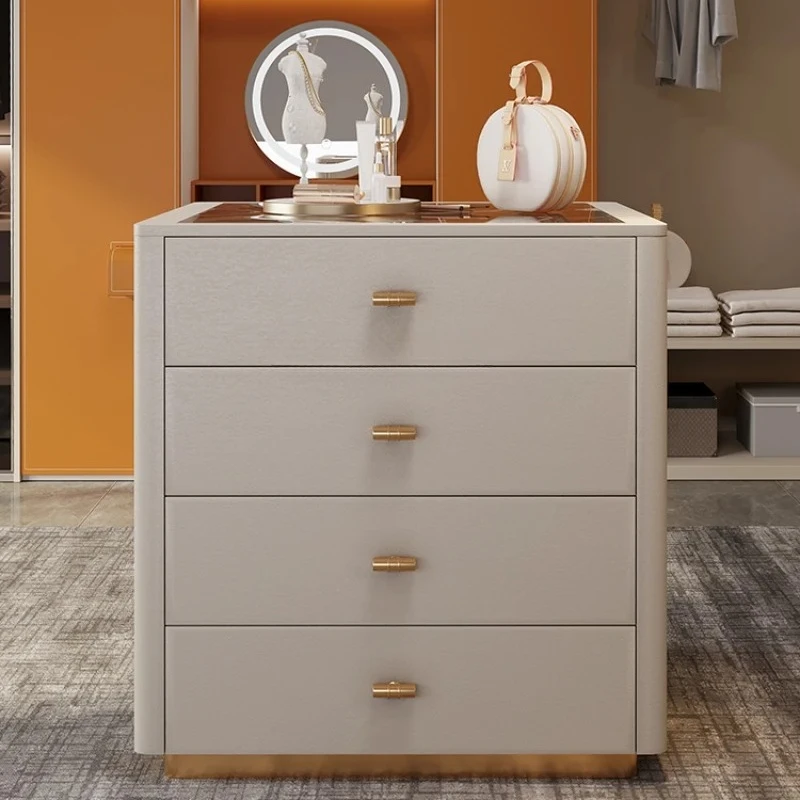 

Light Luxury Cloakroom Mid-Island Table Modern Mid-Island Multi-Functional Jewelry Storage Display Cabinet