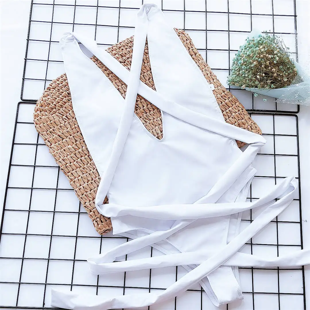 Langer, umwickelbarer Badeanzug für Damen, einteiliger Badeanzug, Damen-Badebekleidung, Badeanzug mit Schlangenmuster, Strandmode V852SW – Detail 34