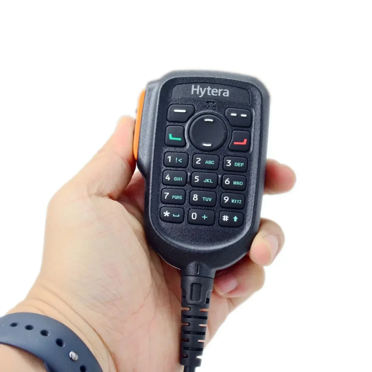 أصيلة HYT SM19A1 ميكروفون لوحة المفاتيح ومسامير IP54 مقاوم للماء ل Hytera MD785 MD785G MD625 RD985 DMR مكبر صوت لاسلكي هيئة التصنيع العسكري