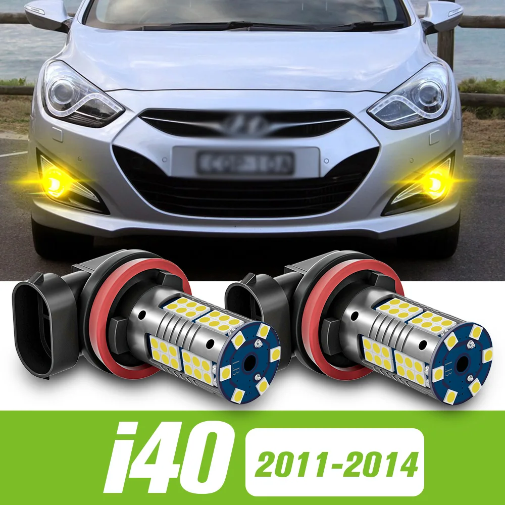 

2pcs For Hyundai i40 2011-2014 LED Fog Light 2012 2013 Accessories