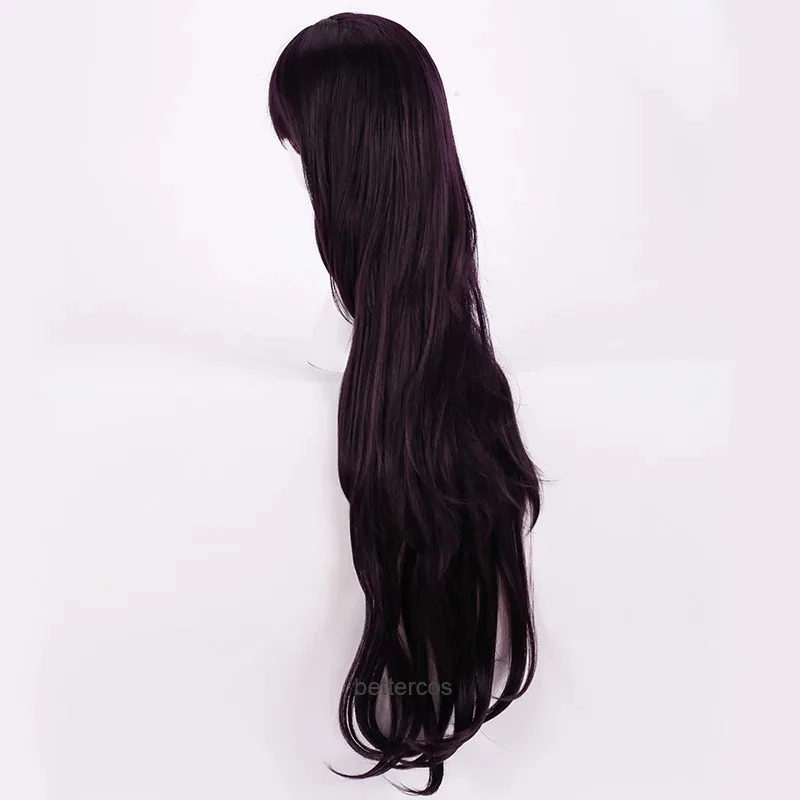 Dangan Ronpa 2 Danganronpa Mikan Tsumiki Cosplay Wigs Long Purple Wavy Heat Resistant Synthetic Hair Wig + Wig Cap