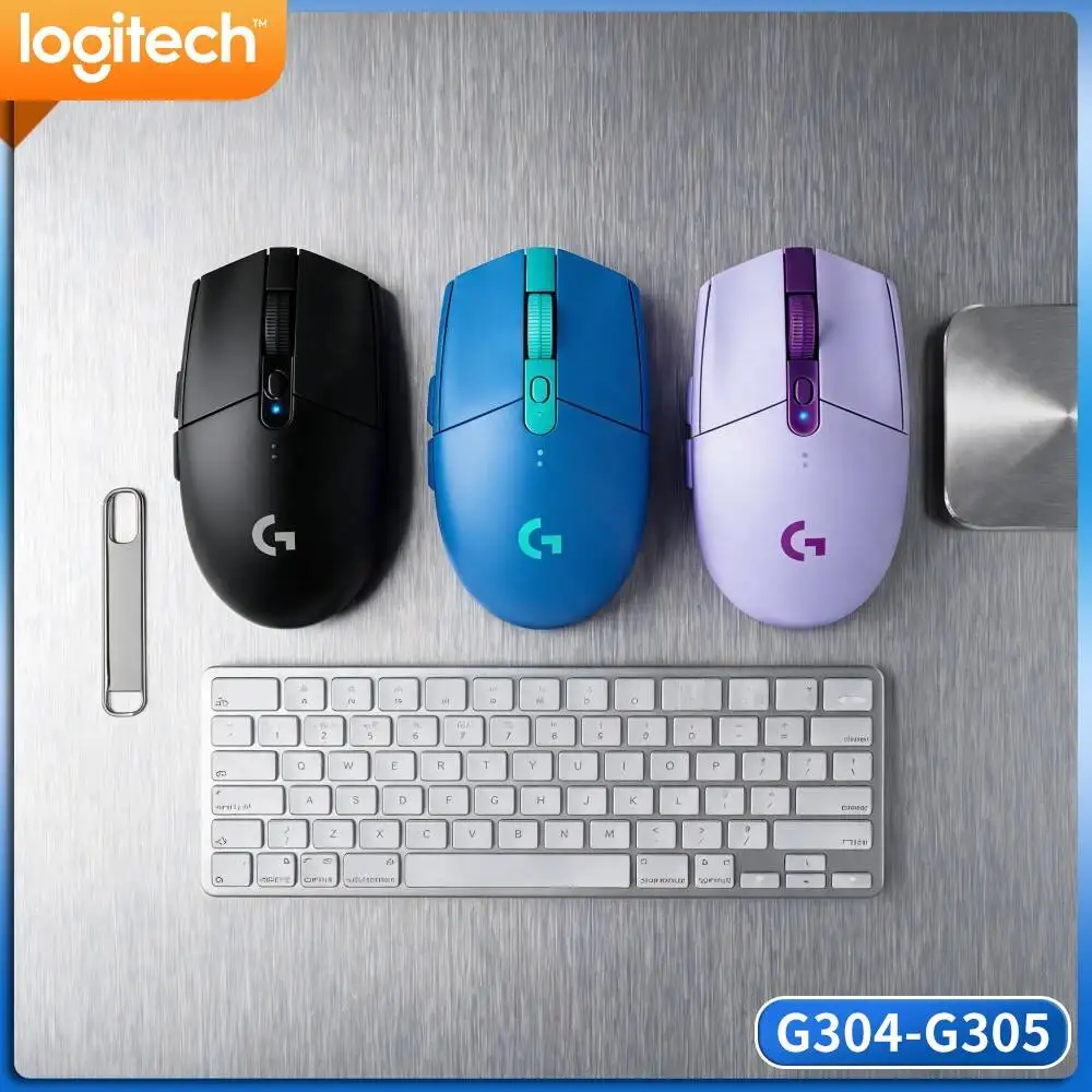 Logitech G305 LIGHTSPEED Gaming Gear,HERO 12000 DPI Sensor,6 Custom Buttons,250H Battery Endurance,Support PC And Mac