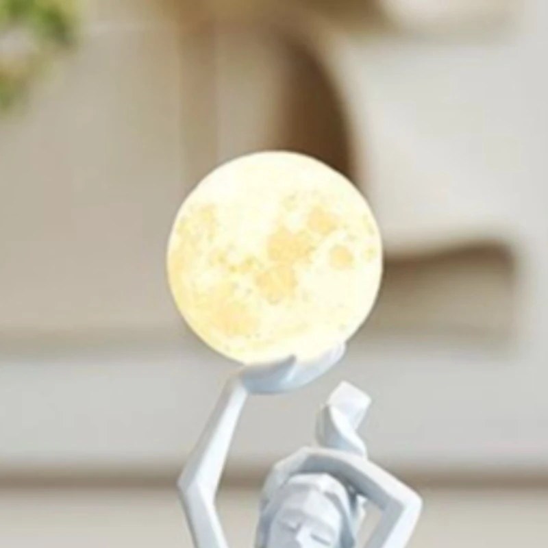 Luxury Style Figurines Ballet Theme Sculpture Warm Soft Night Light Ornament Indoor Home Entry Living Room Decoration Crafts