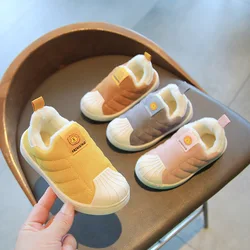 New Boys  Girls Warm Plush  Casual Shoes Children Sneakers Outdoor Running Shoes Non-slip Tenis Infantil Basket Footwear