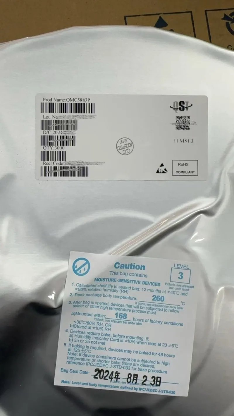 

SACOH Original genuine QMC5883L HA5883 5883 LGA-16 surface mount three-axis geomagnetic sensor chip