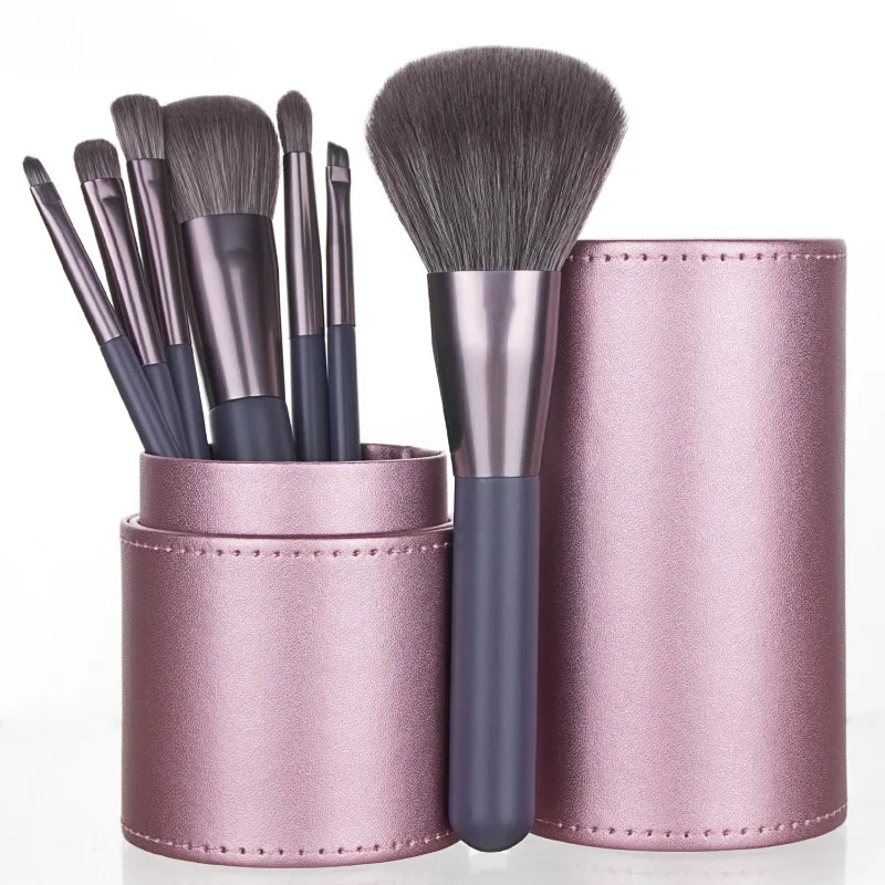 Makeup Brushes Set with Bucket MultiFunction Cosmetic Brush Set 7pcs Professional Blush Eyeshadow Eyebrow Foundation Beauty Tool