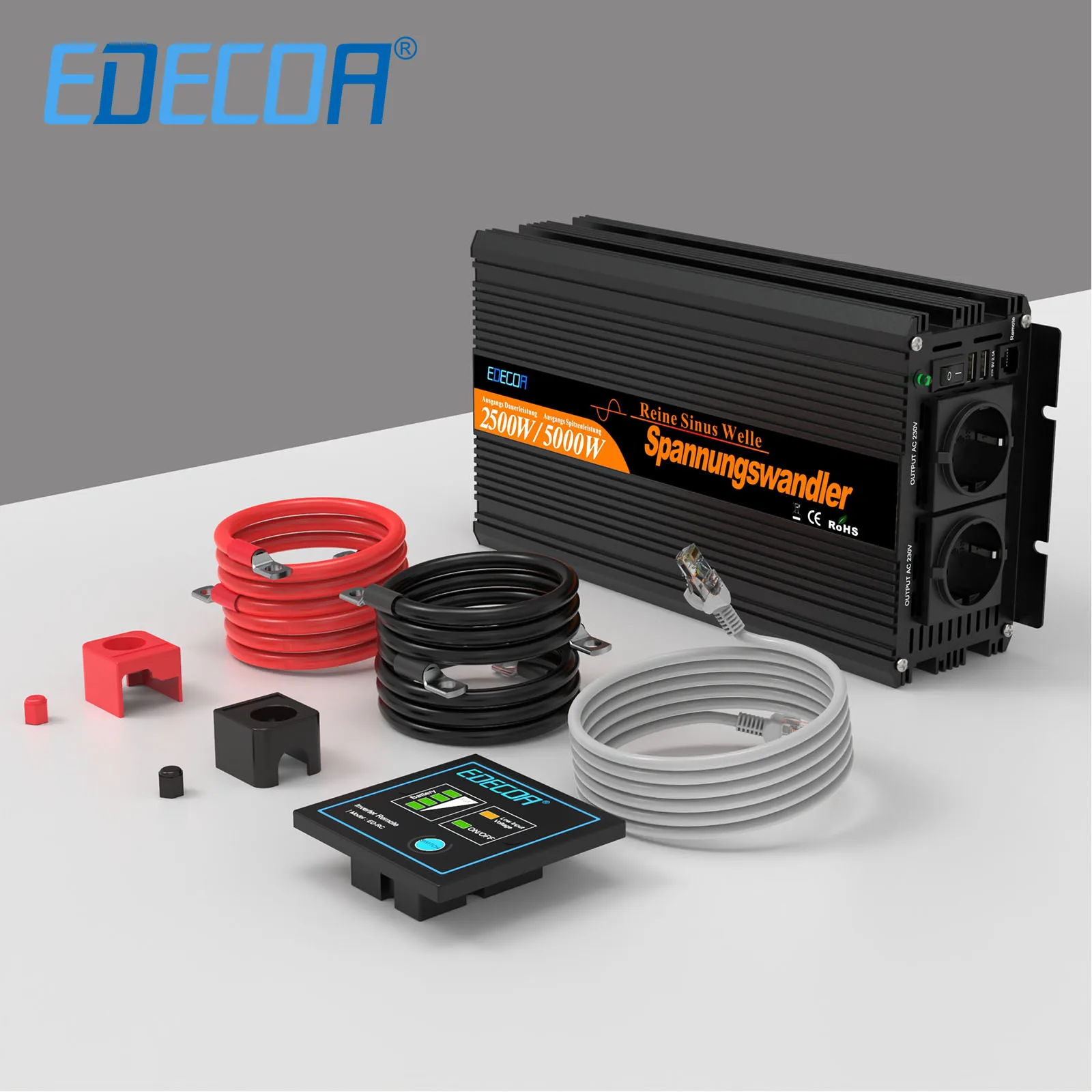 2500W Pure Sine Wave Inverter 12V to 220V