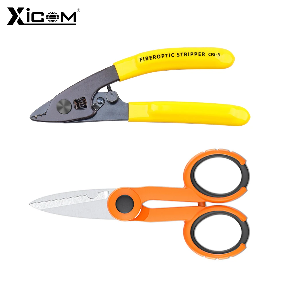 Xicom Fiber Optic Stripper, CFS-3 Miller Pliers, Kevlar Scissors, Fiber Optic Tools, FTTH Tools