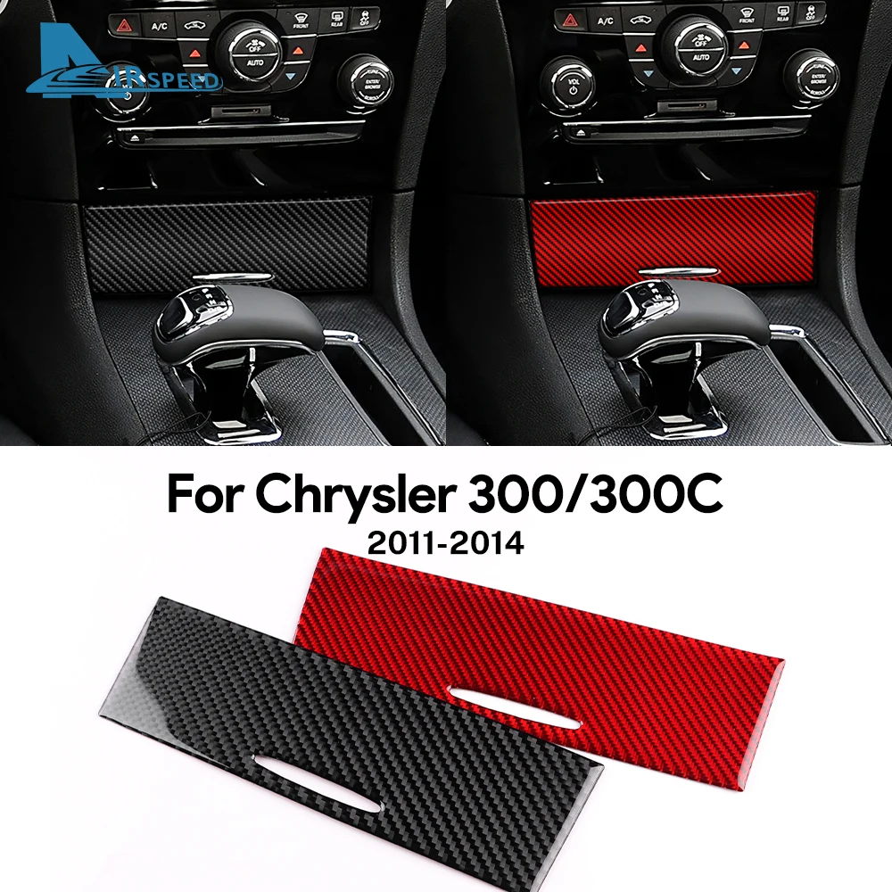 

For Chrysler 300 300C 2011 2012 2013 2014 Real Soft Carbon Fiber Sticker LHD RHD Car Central Control Cigarette Lighter Trim