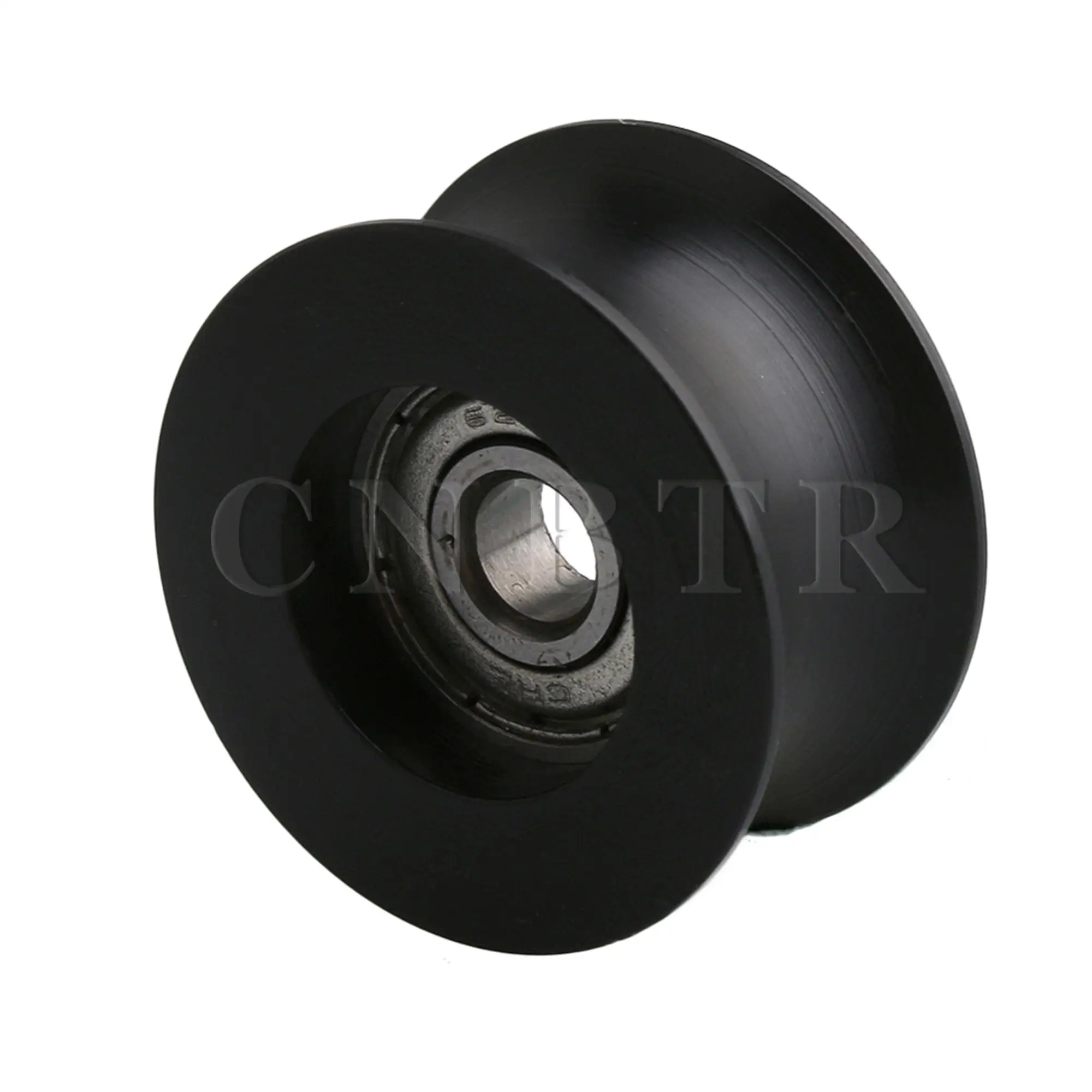 CNBTR 8Pcs Black 5x25x13mm U Type Nylon Pulley Rolling Bearing Roller Wheel