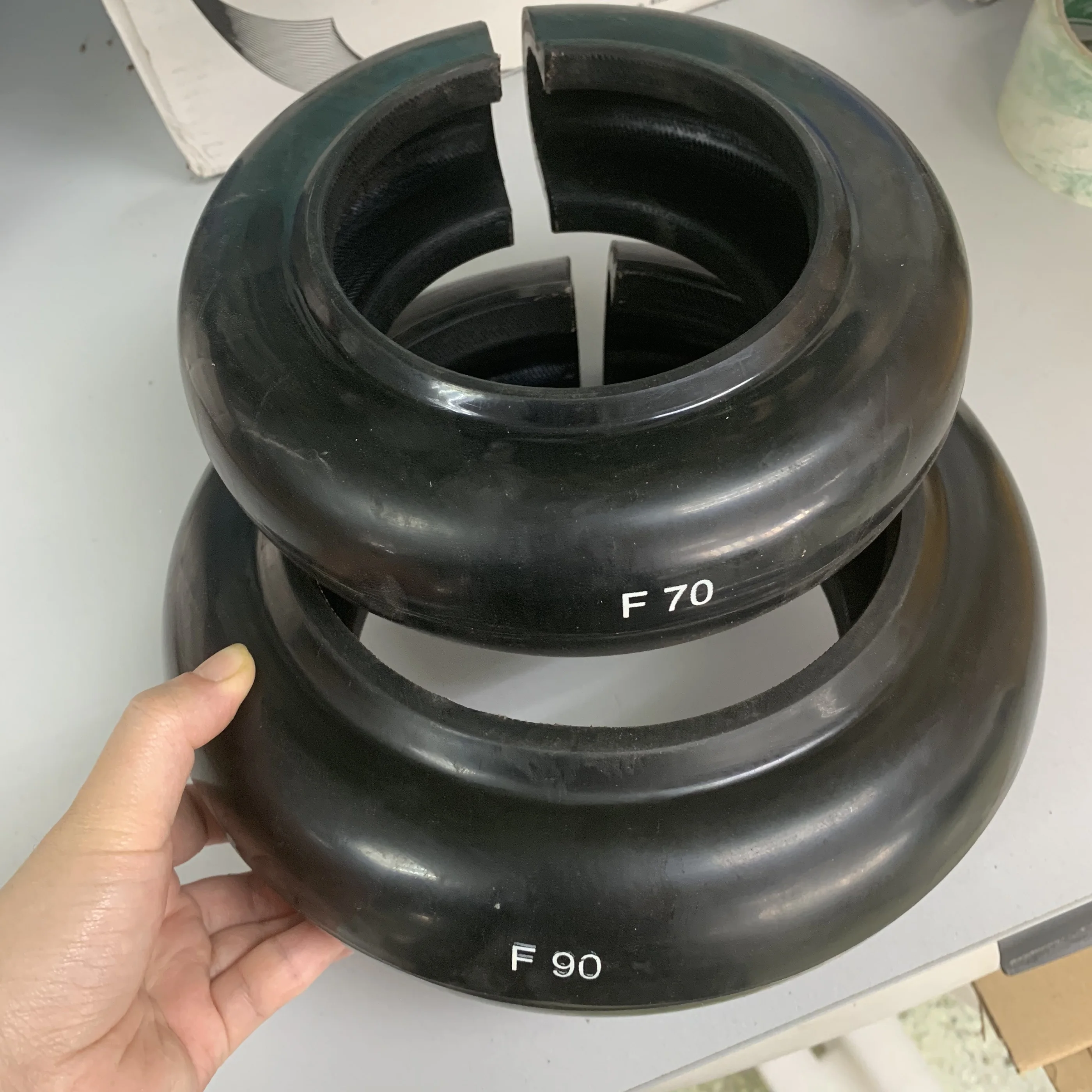 steel tyre shaft couplings flexible rubber couplings FFX set screw flange coupling