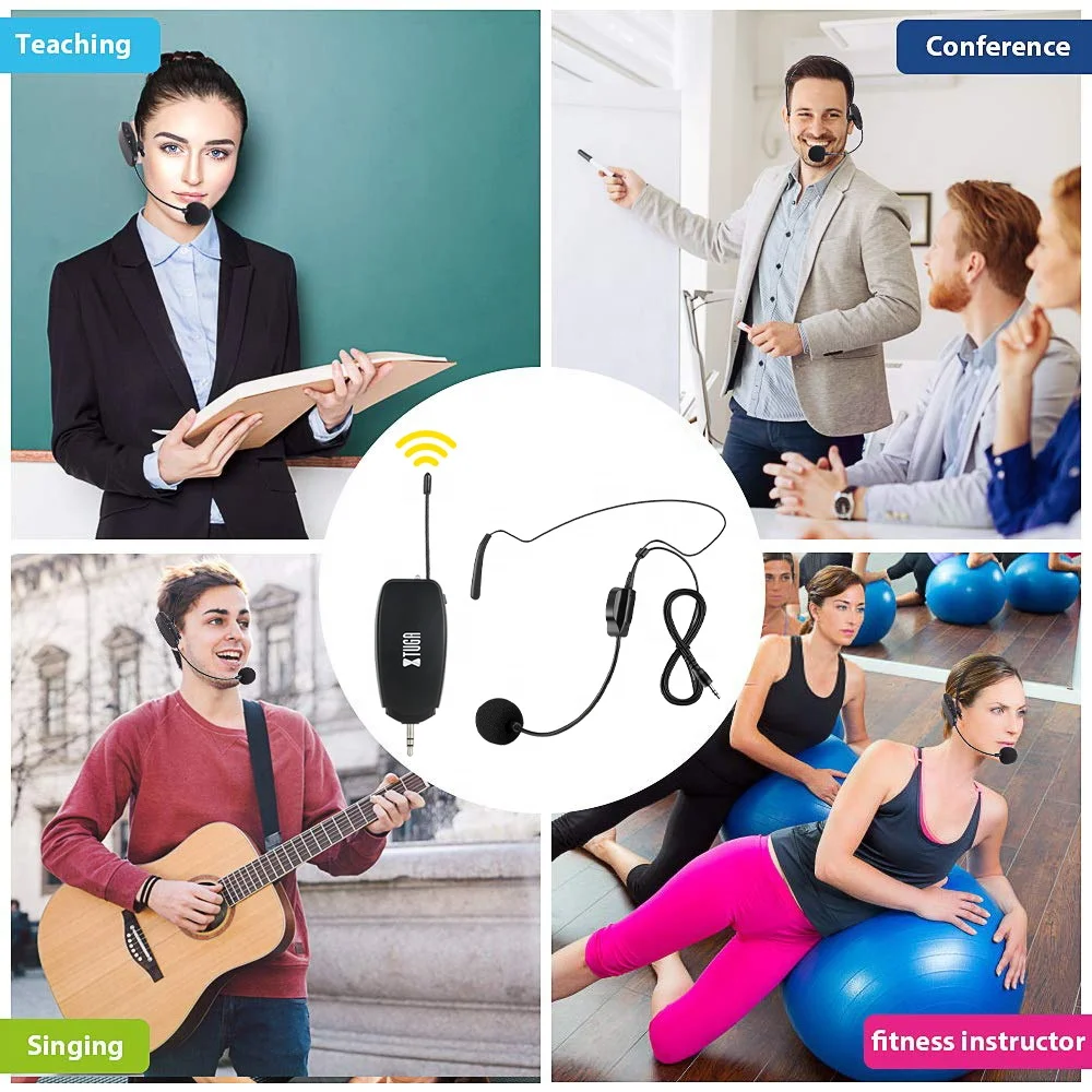 Sepuluh item TLF Xtuga KX-623 Mikrofon Headset Nirkabel UHF Logam Lavalier dengan Klip untuk Penggunaan Konferensi.