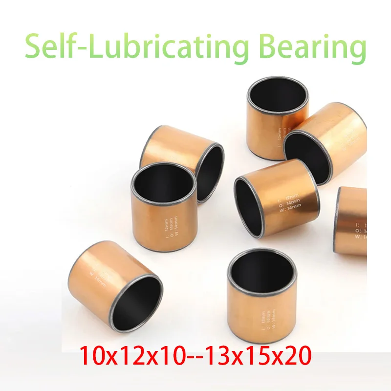 10PCS Inner 10 11 12 13 SF-1 Oil-free Bushing  Self-lubricating Copper Bushing Guide Bushing LFB Composite Bearing