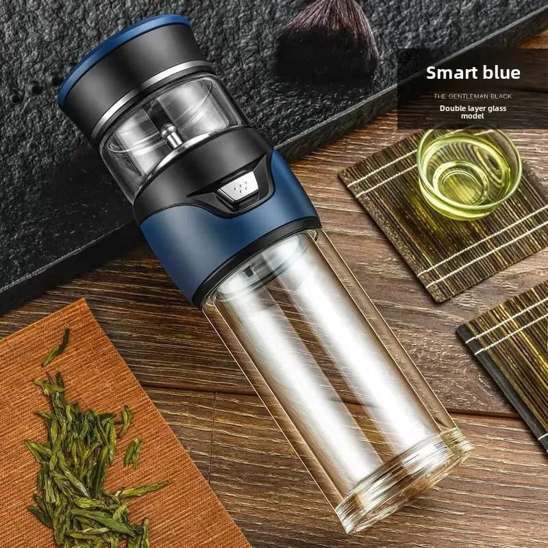 Tea Water Separation Thermos Bottle Stainless Steel Tea Strainer Thermos Infuser Tumbler Vacuum Flask With Tea Filter Two Cover