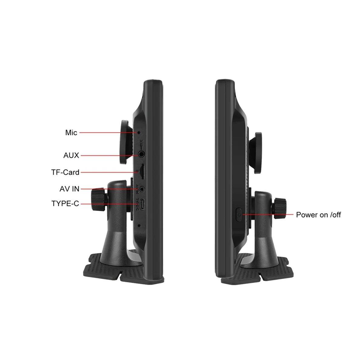 M85K 10.1Inch Touch Screen Wireless Carplay & Android Auto Portable Car Multimedia Player 4K DVR Dash Cam, Without Camera