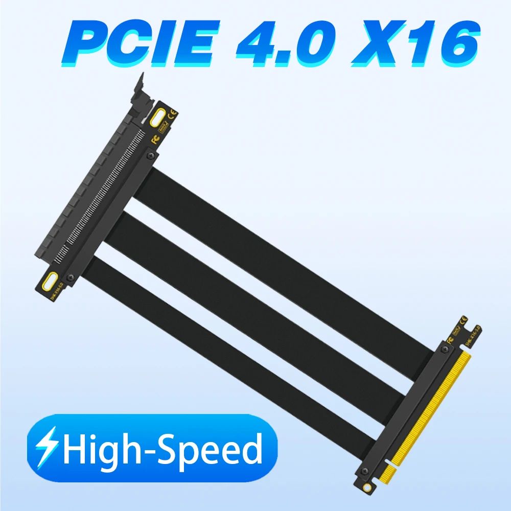 

Full Speed PCI-E 4.0 16x Riser Cable Graphics Card Extension Cable PCI Express GPU Expansion Card Riser Extender PCIe x16