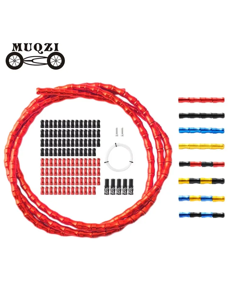 AliExpress MUQZI Bike Brake Shift Cable Housing Set Aluminum Alloy Shift Brake Line Protection Kit For Mountain Road Folding Bicycle