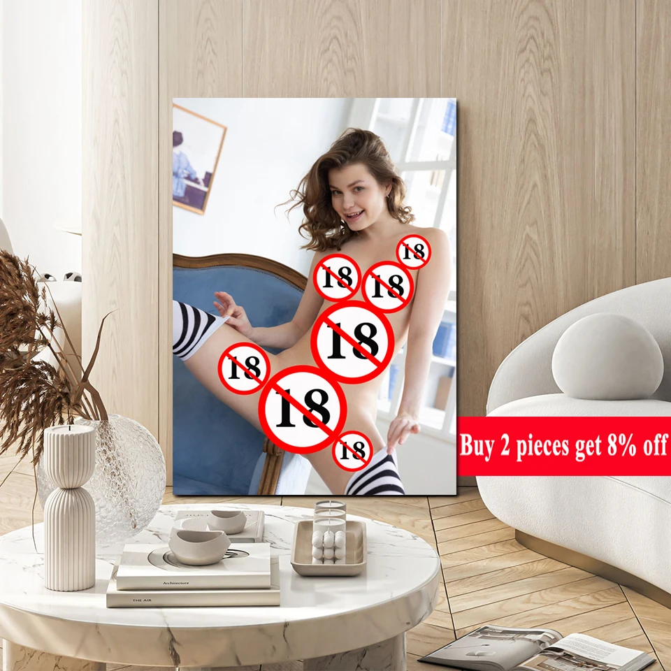 

Seductive Naked Women Poster - Sexy Wall Decoration for Home, Cafes, Bars, Pubs & Man’s Room Ideal Gift