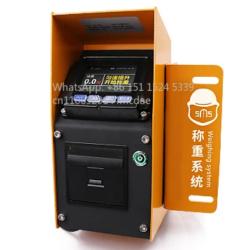 10T Forklift Weighing System for Universal Compatibility IP67 Waterproof 3.5 Inch LCD Display Overload Alarm Weight Printing