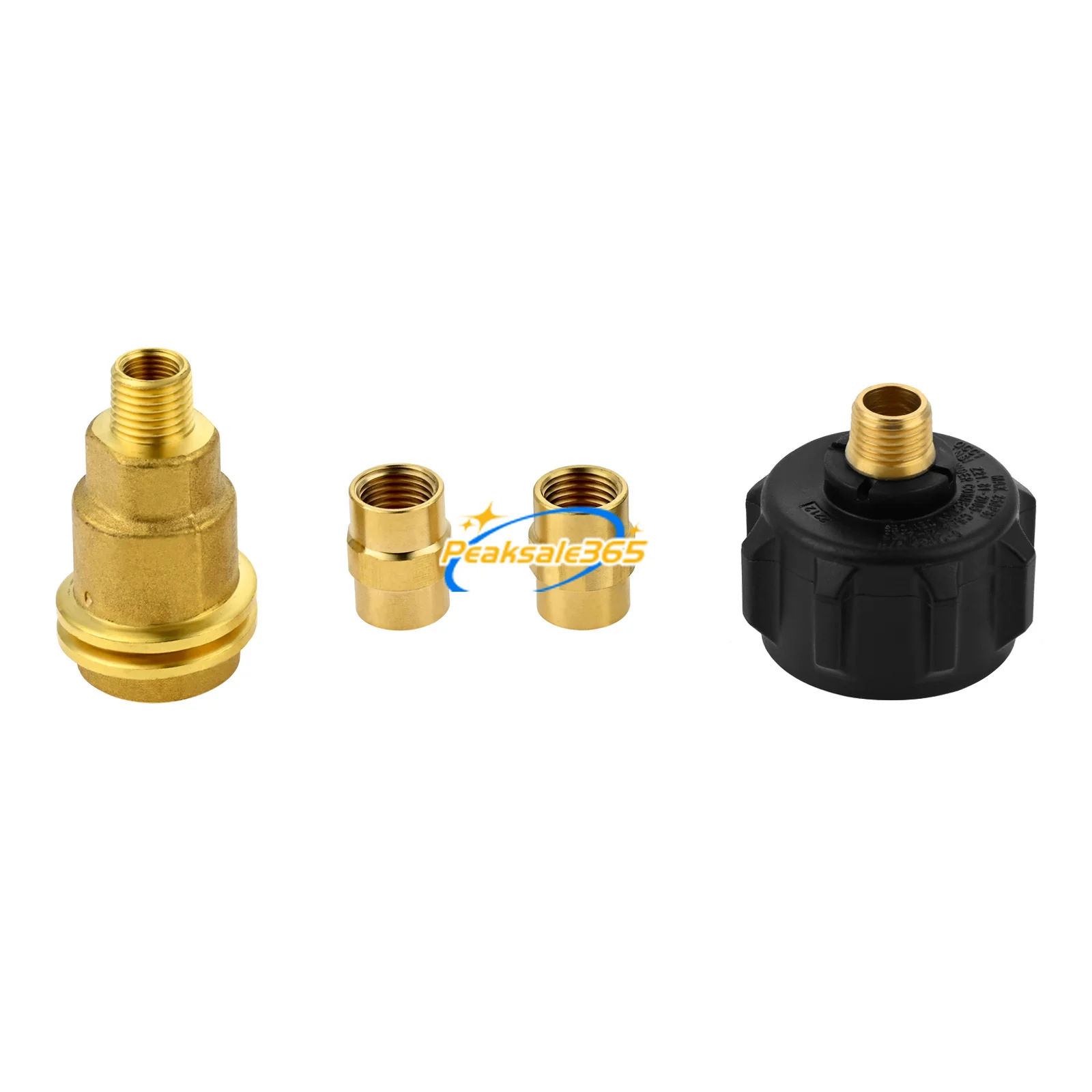 QCC1 Nut Propane Gas Fitting Adapter Brass 1/4