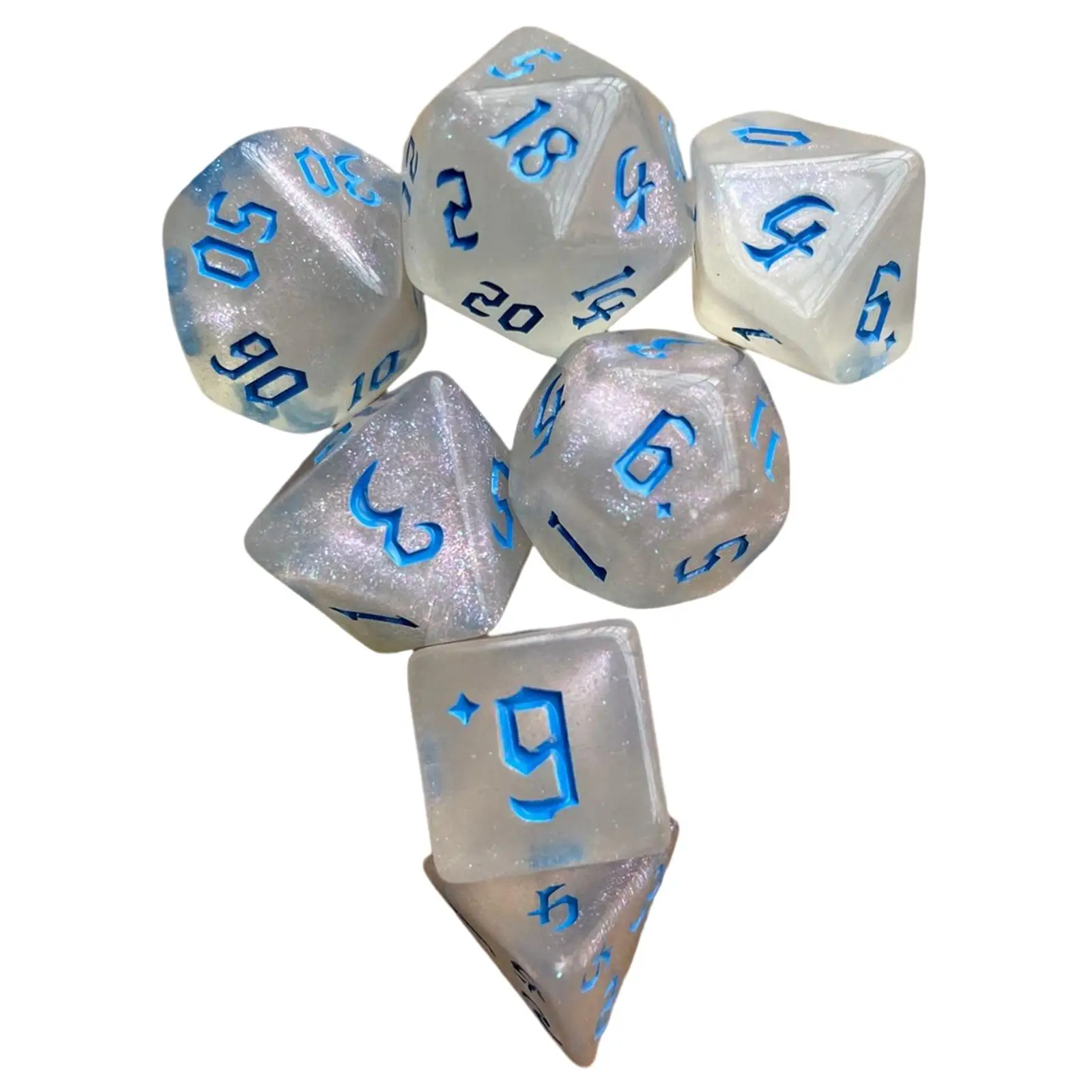 Creative Acrylic Game Dices Multipack Smooth Edge Logic Games Role Classroom Teaching Aids for Math Games