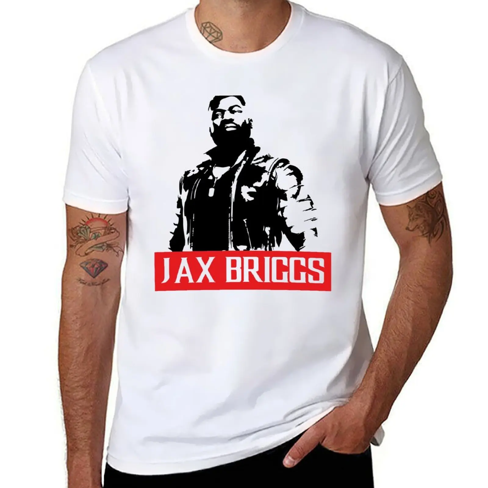 

cotton black t man man T-Shirt shirt plain for Jax casual Briggs package t-shirt