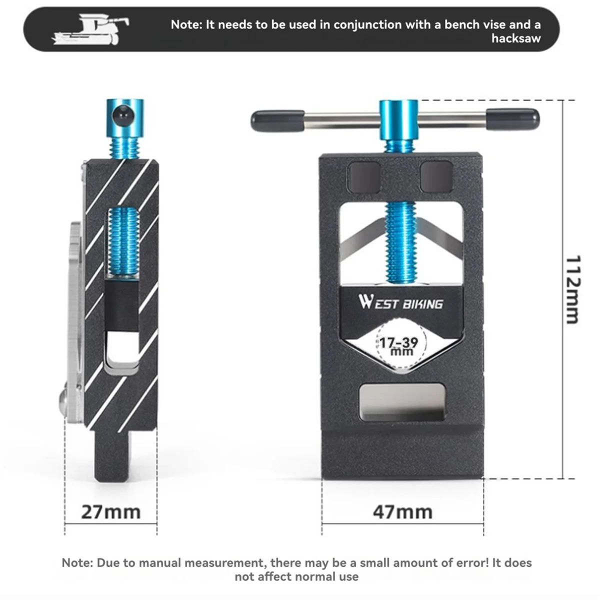 

2025+ Bicycle Bar Cutter Fork Tube Seatpost Saw Tool for Bike Fork Fix Tube Handlebar Seatpost