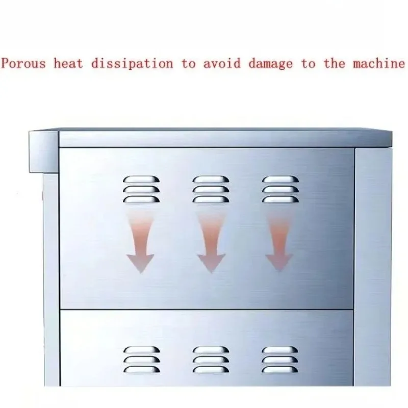 Piekarnik przemysłowy dwupiętrowy czteropłytkowy ze stali nierdzewnej, kolor stalowy, wyposażenie restauracyjne, sklep piekarniczy 225