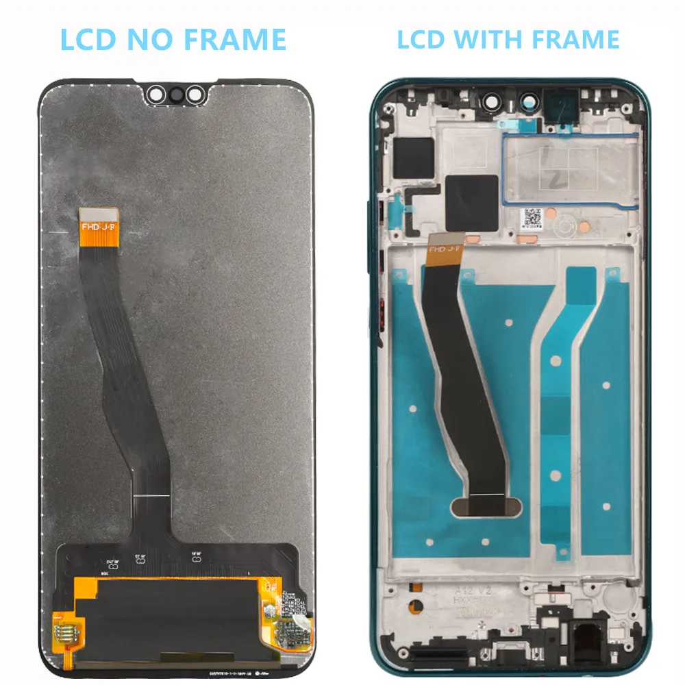 100% TestFor Huawei Y9 2019 LCD Display Screen With Frame Y9 2019 JKM LX1 LX2 LX3 Display Touch Screen LCD Digitizer Panel Parts