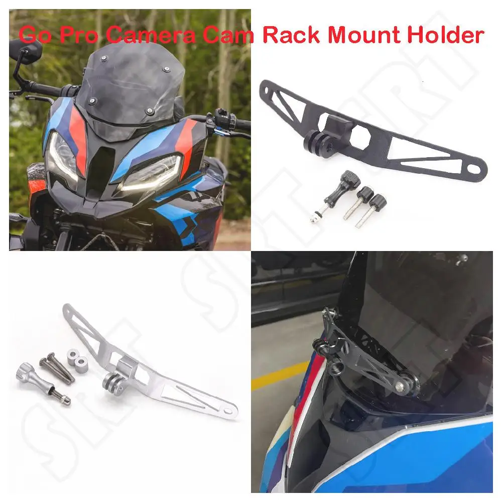 Fits for BMW M1000RR S1000RR S1000 M1000 RR ABS 2020-2024 Motorcycle Front Go Pro Camera Bracket Recorder Cam Rack Mount Holder
