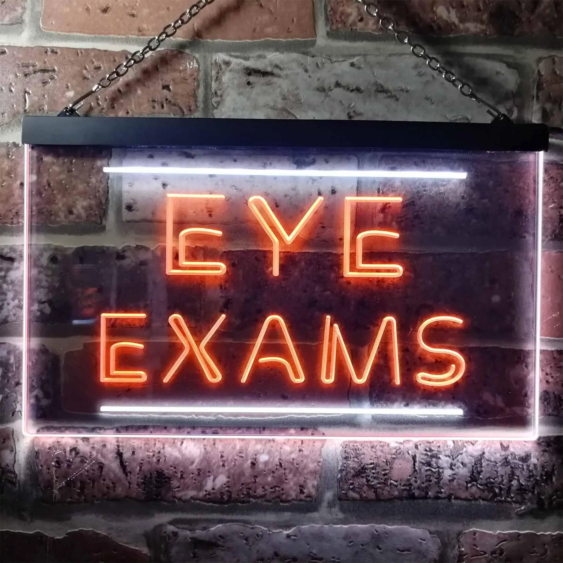 Eye Exams Glasses Dual-color LED Neon Sign st6-i0415
