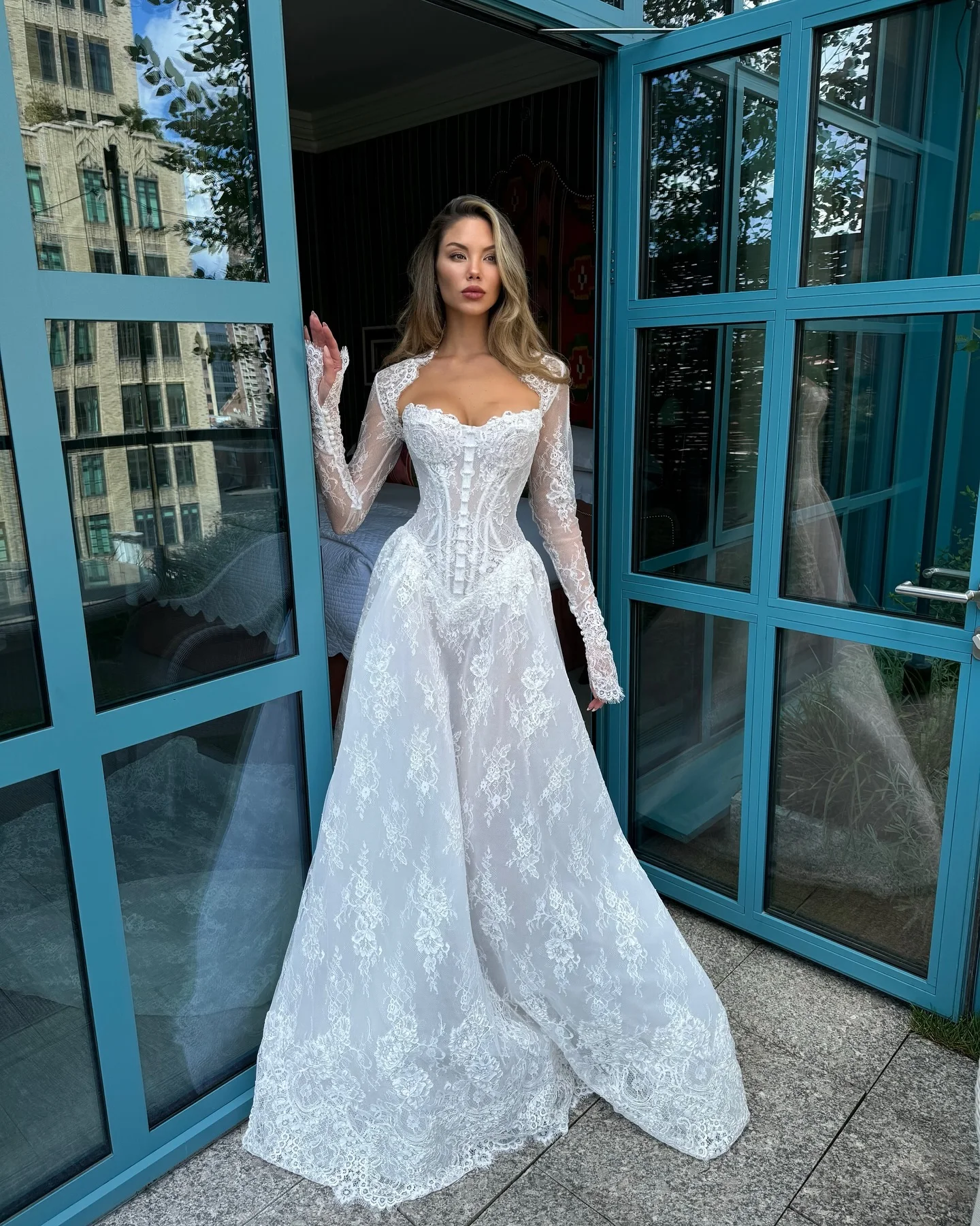 

Lace Wedding Dress Vestidos De Novia Manga Larga Vestido Elegante 2024 Alta Calidad Boda Abito Da Sposa Brautkleid Hochzeit