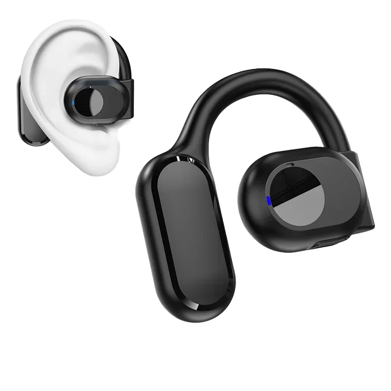 Wireless Headphones Headset With Microphone Bone Conduction Handsfree Noise Canceling Earphones