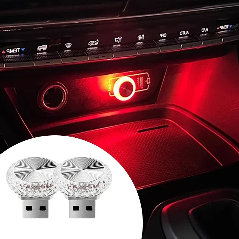 Car Mini USB LED Ambient Light Decoration Atmosphere Lamps For SsangYong Actyon Kyron Korando Rexton Tivoli Car Accessories