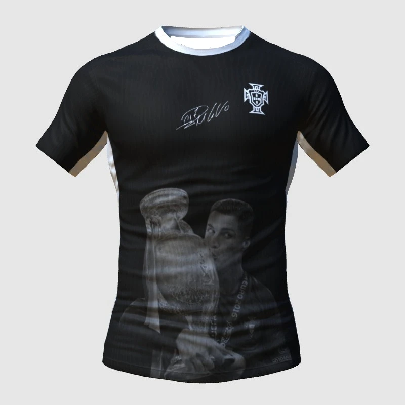 

Крутая мужская футболка с 3D-принтом. Вы можете полностью доверять наши технологии. Черный костюм Криштиану Роналду, трикотажная шляпа-трюк