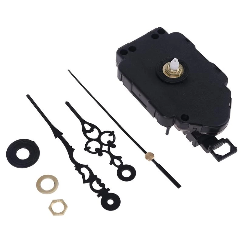 Silent Pendulum Type Clock Movement Mechanism with 3 Hands Motor DIY Replacement Repair