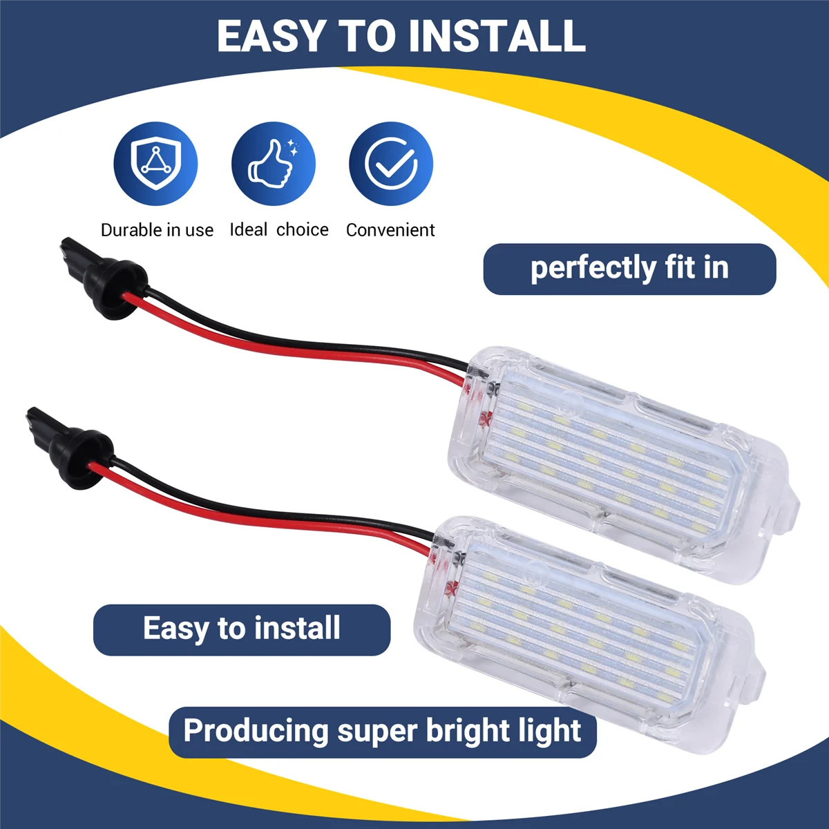 ไฟป้ายทะเบียนรถ LED สำหรับรถยนต์จากัวร์ XF X250 XJ X351