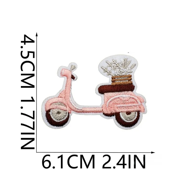 

Pink Bear Candy Cherry Flower Embroidery Stickers Decorative Ironing Stickers Sewing DIY Cartoon Floral Logo Clothing Shoes Hat