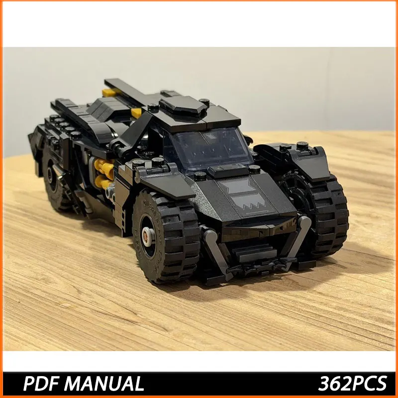 

Модель автомобиля из строительных блоков MOC, белая скоростная модель Black Edition, рождественский подарок для взрослых и детей, 362 детали