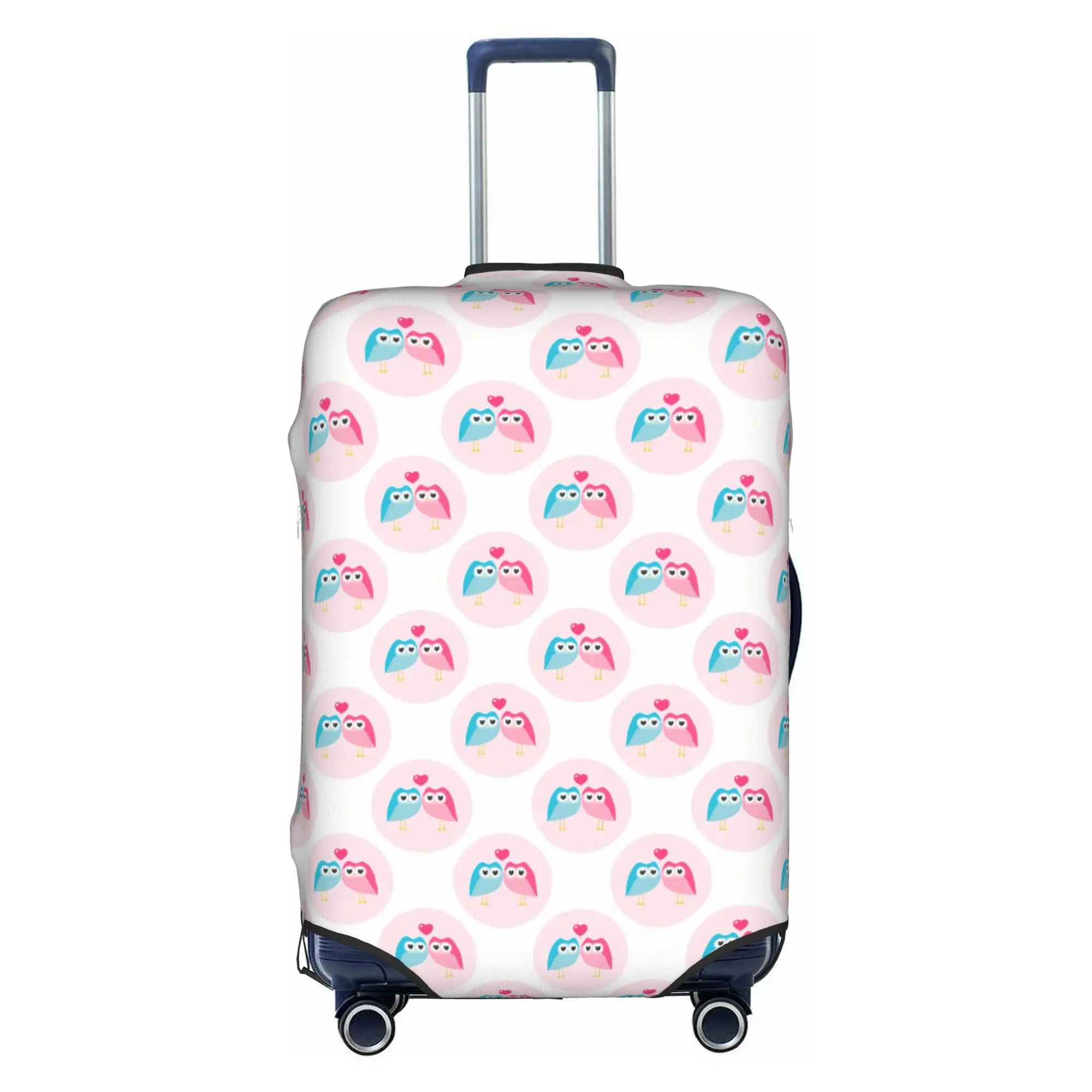 Funny Colourful Creative Owl Printed  Travel Luggage Cover Dust Proof  Suitcase Cover Protector Fit 18-32 Inch