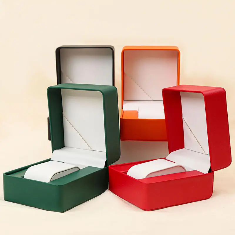 Fashion Watch Box Jewelry Box Case Bangle Bracelet Wrist Watch Jewelry Present Black Gift Box Square Storage Box