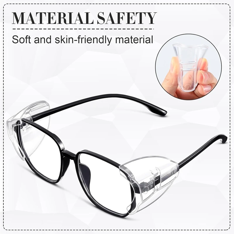 أفضل دروع جانبية للنظارات الآمنة للنظارات الطبية، دروع جانبية سهلة الارتداء