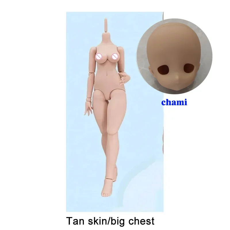 New 1/4 Chami Doll\'s Head Imomodoll White/Tan Skin 2.0 Version Soft Rubber Original MJD BJD Body Girl Toys Gift Doll Accessories