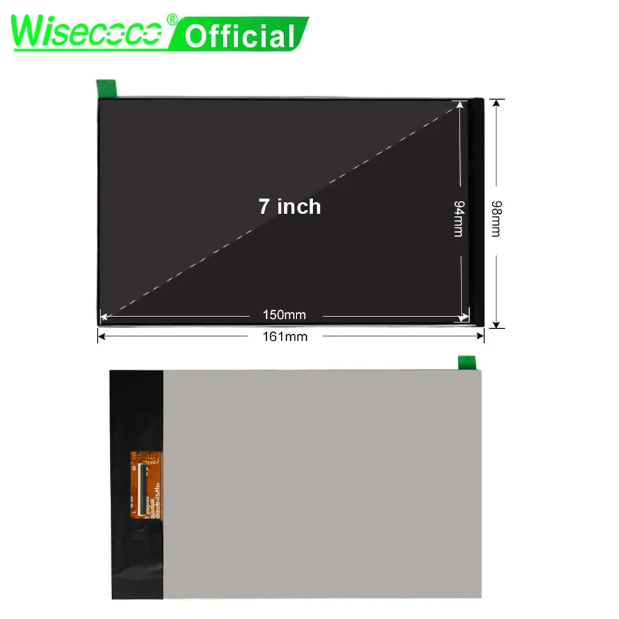 Wisecoco 7 cali 1920x1200 IPS wyświetlacz do konsoli do gier Ps4 Xbox Raspberry Pi ekran Mac kamera TV, pudełko MIPI 40Pins płyta sterowania