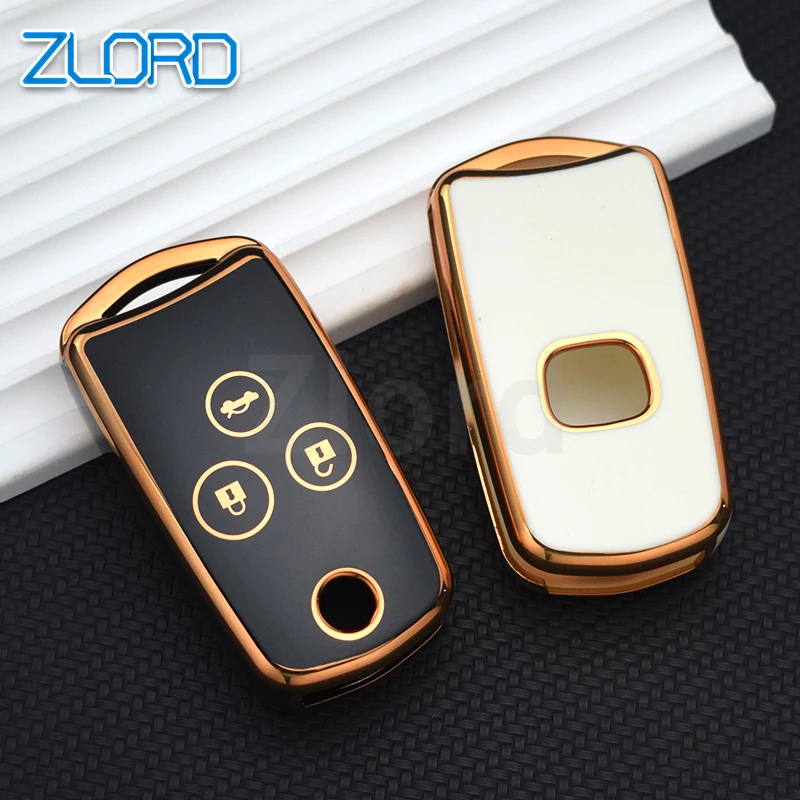 New TPU Car Flip Key Case Cover Shell For Honda Civic Fit Accord CRV HRV Jazz Odyssey For Acura TL TSX ZDX RSX CRZ 2 3 Buttons