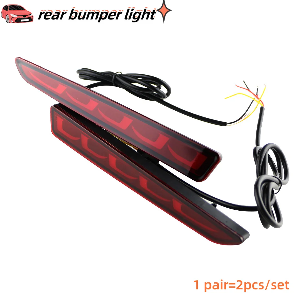Car LED Rear Reflector Fog Lamp for Toyota Raize 2019 2020 2021 2022 Brake Light Rear Bumper Turn Signal Lamp