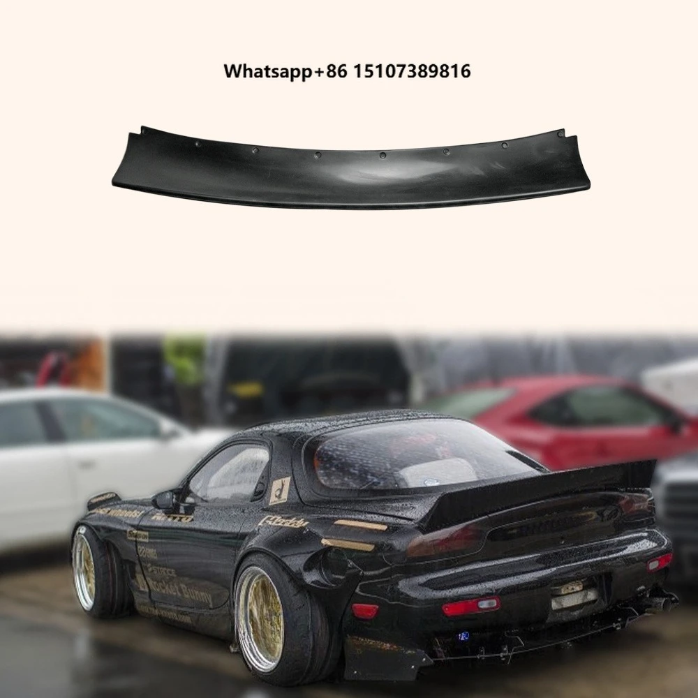 For RX7 RX-7 FD3S RB Style Fiberglass FRP Rear Trunk Boot Spoiler Ducktail