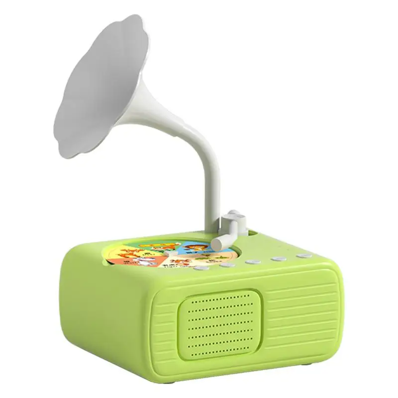 Kids Audio Player Audio Player With 96Cards Gramophone Portable Story Player Interactive Kids Toys Preschool Educational Toys