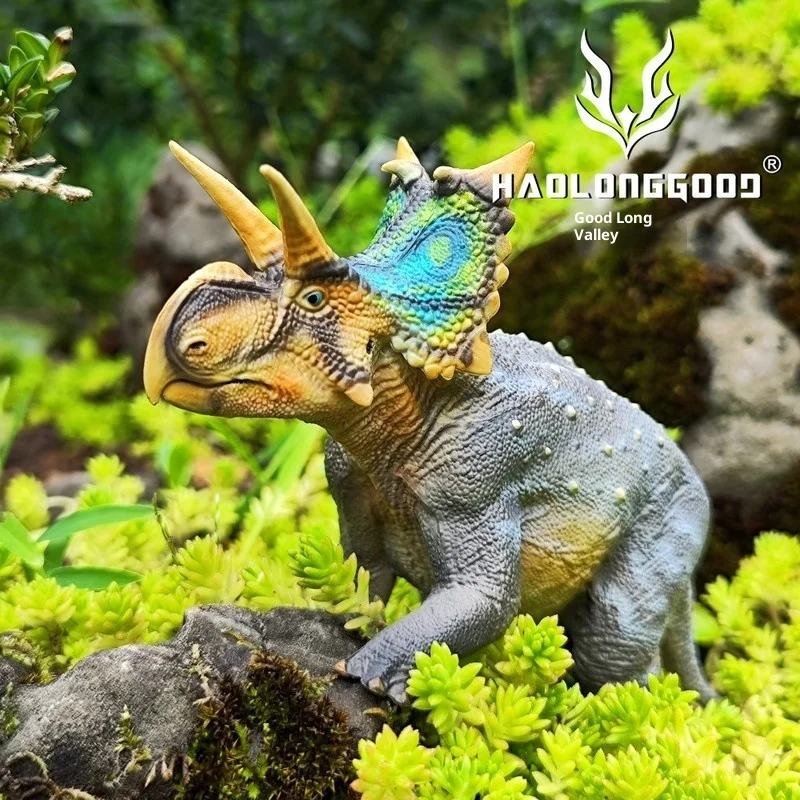 Figura de dinosaurio ceratopiano alienígena, juguete de simulación, modelo Animal, regalo de vacaciones, adorno de escritorio coleccionable, 1/35 a amigos