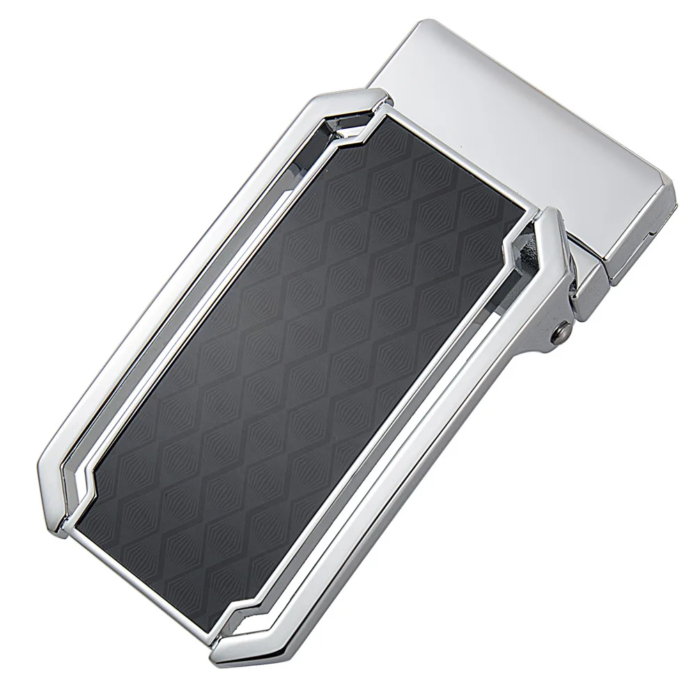Luxury Alloy Smooth Belt Buckles Men Metal Buckle Belt Men Belt DIY Waistband Leather Craft Accessories Business Style
